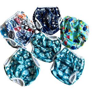 Bundle of Reusable Baby Toddler Swim Diapers